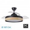 VENTILADOR DC IGLU 72W 6120LM NEGRO/HAYA 3ASP. - Ventiladores - 1