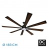 VENTILADOR DC FUSION 24W NEGRO/ROBLE 8ASPAS183D REGULABLE INTENSIDAD - Fans - 1