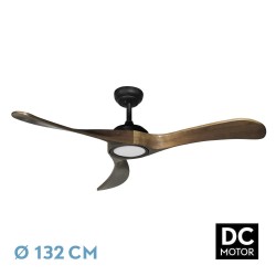 VENTILADOR DC CASTELO 18W NEGRO/ROBLE - Fans - 1