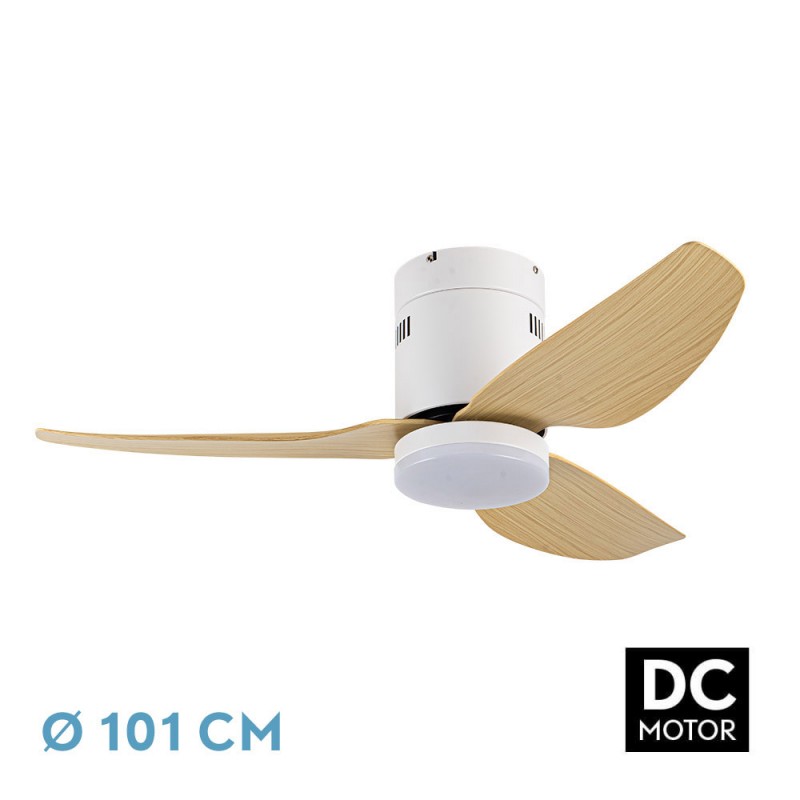 VENTILADOR DC BORAX 20W BLANCO 3ASPAS HAYA - Ventiladores - 1