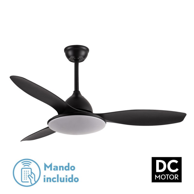 VENTILADOR DC NEGRO YAEL 72W - Ventiladores - 1