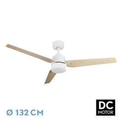 VENTILADOR DC CAPTUS 22W BLANCO 3ASPAS BLANCO/HAYA - Ventiladores - 1