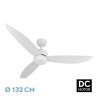 VENTILADOR DC GENIL 24W BLANCO 3ASPAS 6VEL 132D - Ventiladores - 1