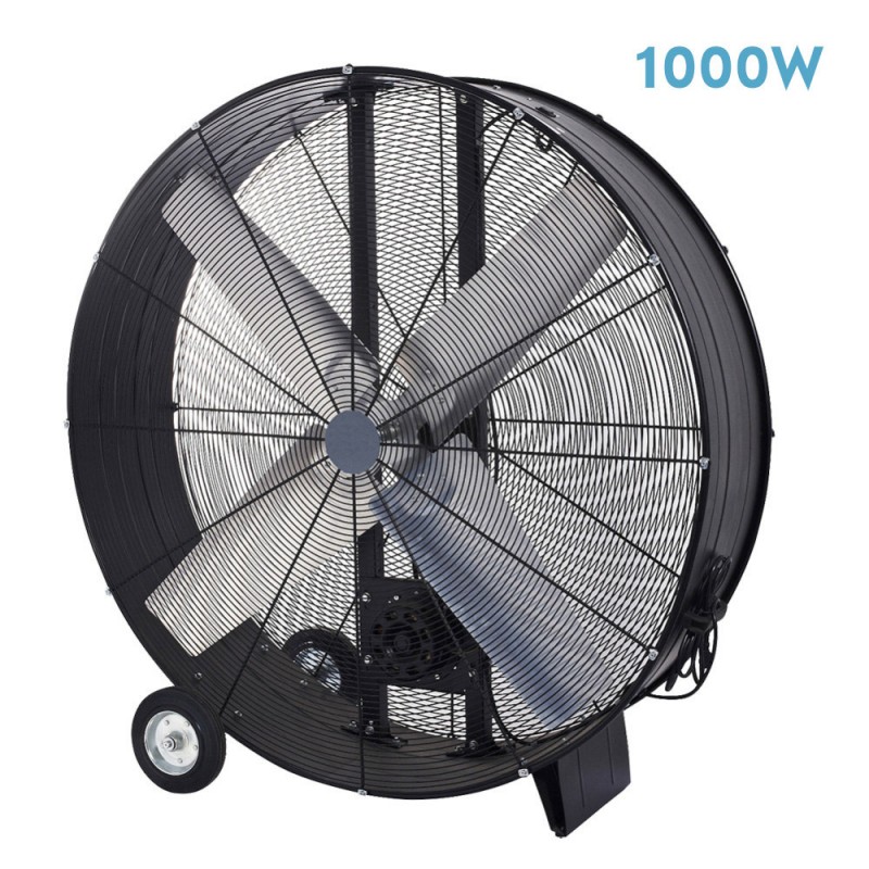 Ventilador Industrial Maximum 1000w Negro 112d 2 Velocidades C/rueda - Ventiladores - 1