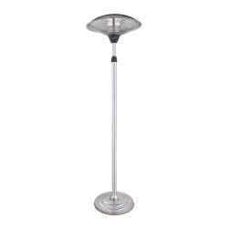 Calefactor Exterior C/pie Koel 2000w Plata 2potencias Antivuelco Ip34 200x60x60 Cm - Exterior - 1