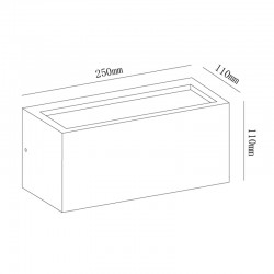 UTAH * APLIQUE EXTERIOR GRIS OSCURO IP65 - 1L*E27 - Exterior - 2