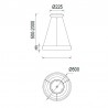 NISEKO II * COLGANTE LED 40W 50cm BLANCO - Colgantes - 3