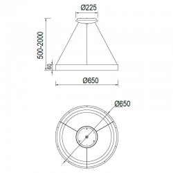 NISEKO II * COLGANTE LED 50W D.65CM BLANCO - Pendants - 3