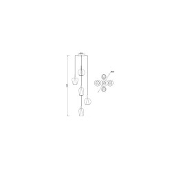MANTRA ELSA Colgante Multicolor 5L - Lamps - 3