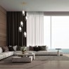 MANTRA NORA Colgante Blanco/Madera 5L - Lámparas - 1