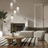 MANTRA NORA Colgante Blanco/Madera 5L - Lámparas - 2