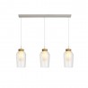 MANTRA NORA Colgante Blanco y Madera 3L - Lamps - 2
