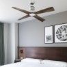 WINCHE Ventilador de techo cromo o negro con motor DC IoT opcion wifi y luz - Ventiladores - 7