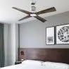 WINCHE Ventilador de techo cromo o negro con motor DC IoT opcion wifi y luz - Ventiladores - 7