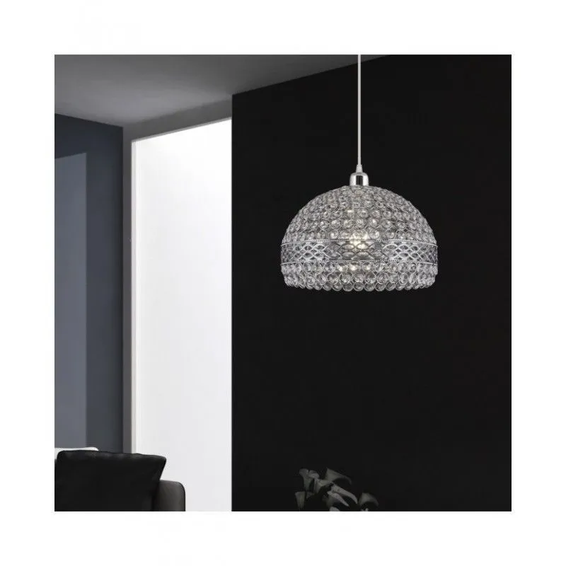 COLGANTE CROMO 1 X 60W E-27 - Colgante Moderno - 2