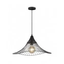 COLGANTE NEGRO 1 X 60W E-27 - Colgante Rustico - 1