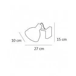 APLIQUE NIQUEL SATINADO 1 X 60W E-27 - Aplique de pared - 1