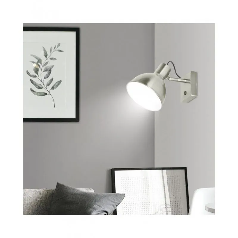 APLIQUE NIQUEL SATINADO 1 X 60W E-27 - Aplique de pared - 3
