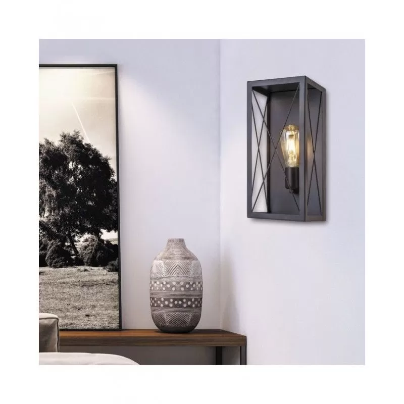 APLIQUE NEGRO 1 X 60W E-27 - Wall Applique - 2