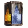 APLIQUE ARTESANAL 1XE27 MARRÓN/COLORES 21,5X18,5 - Aplique de pared - 1