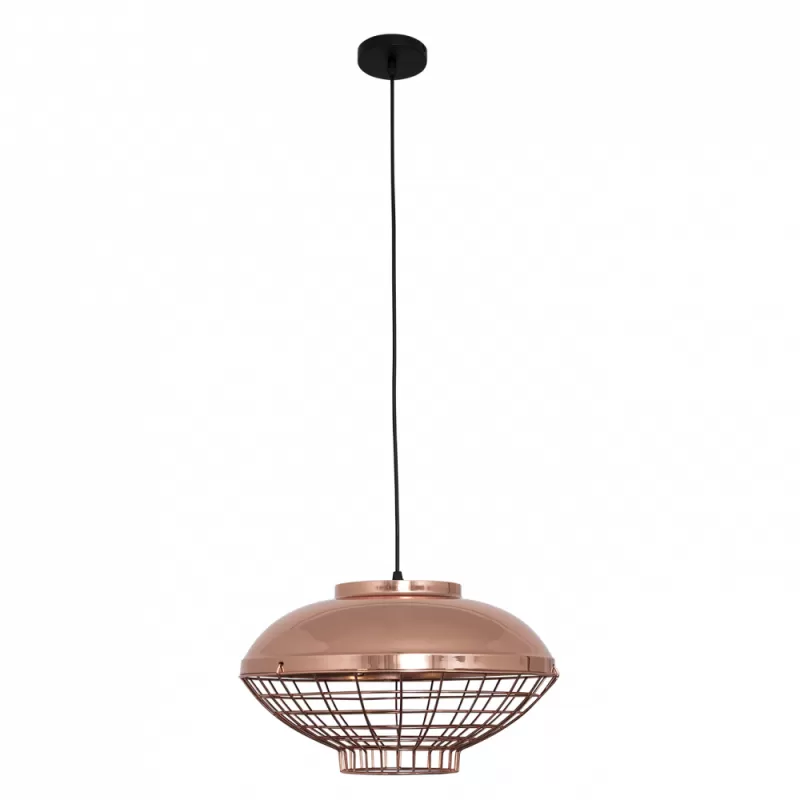 COLGANTE 1XE27 COBRE REG.X40X40 - Colgante Moderno - 1