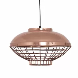 COLGANTE 1XE27 COBRE REG.X40X40 - Colgante Moderno - 2