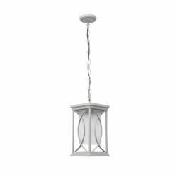 COLGANTE PEQ. EXTERIOR GARDEN 1XE27 PLATA O NEGRO REGX13X13 CM - Exterior de techo - 1