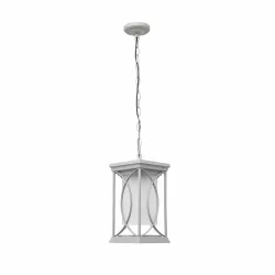 COLGANTE PEQ. EXTERIOR GARDEN 1XE27 PLATA O NEGRO REGX13X13 CM - Exterior de techo - 1