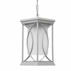 COLGANTE PEQ. EXTERIOR GARDEN 1XE27 PLATA O NEGRO REGX13X13 CM - Exterior de techo - 2