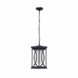 COLGANTE PEQ. EXTERIOR GARDEN 1XE27 PLATA O NEGRO REGX13X13 CM - Exterior de techo - 3
