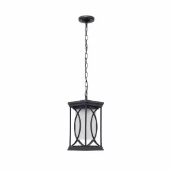 COLGANTE PEQ. EXTERIOR GARDEN 1XE27 PLATA O NEGRO REGX13X13 CM - Exterior de techo - 3