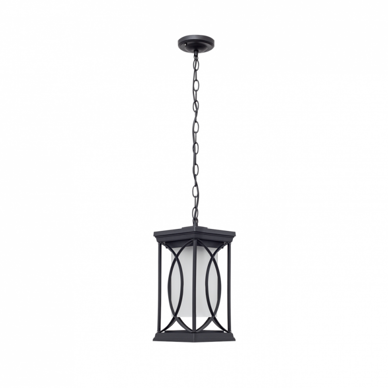 COLGANTE PEQ. EXTERIOR GARDEN 1XE27 PLATA O NEGRO REGX13X13 CM - Exterior de techo - 3