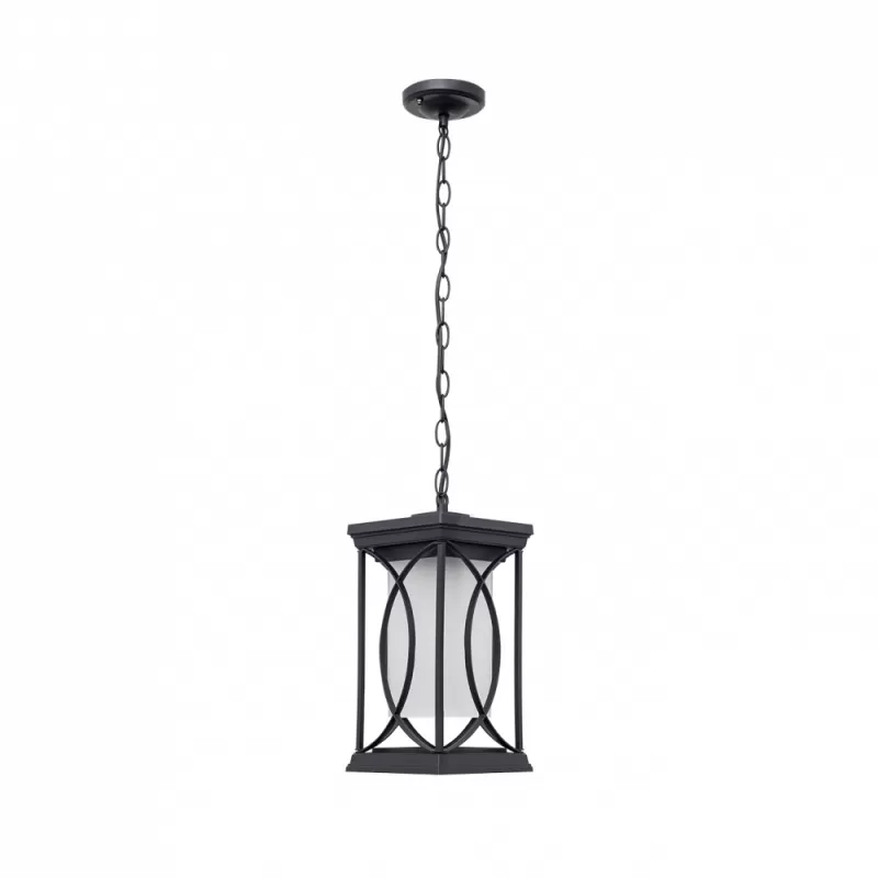 COLGANTE PEQ. EXTERIOR GARDEN 1XE27 PLATA O NEGRO REGX13X13 CM - Exterior de techo - 3
