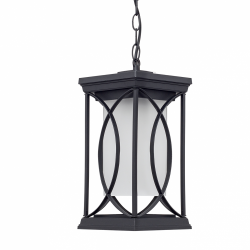 COLGANTE PEQ. EXTERIOR GARDEN 1XE27 PLATA O NEGRO REGX13X13 CM - Exterior de techo - 4