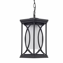 COLGANTE PEQ. EXTERIOR GARDEN 1XE27 PLATA O NEGRO REGX13X13 CM - Exterior de techo - 4