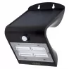 APLIQUE SOLAR NEGRO 400LM IP65 CARGA SOLAR - Solar - 1