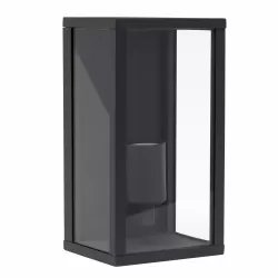 APLIQUE 1XE27 GRIS OSCURO IP44 - Aplique de pared - 1