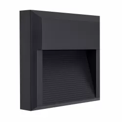 APLIQUE EXTERIOR CUADR.8W 4000K 500LM GRIS OSCURO IP65 - Aplique de pared - 2