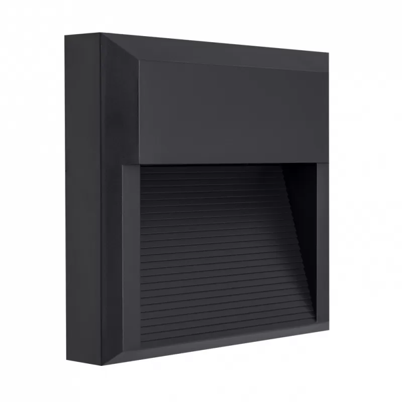 APLIQUE EXTERIOR CUADR.8W 4000K 500LM GRIS OSCURO IP65 - Aplique de pared - 2