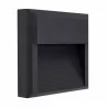 APLIQUE EXTERIOR CUADR.8W 4000K 500LM GRIS OSCURO IP65 - Aplique de pared - 2
