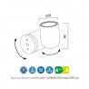 FOCO/APLIQUE IOS GU10 LED - MANTRA - Wall Applique - 6